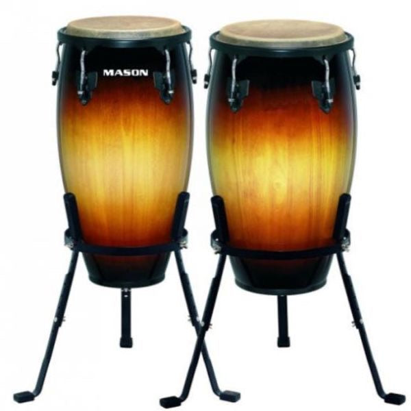 MASON 10+11 INCH FIBERGLASS CONGA SET SUNBURST (AL-124FW-SB)