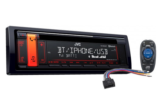 HD-JVC Radio CD USB BT + Harness (KPE-KDR891)