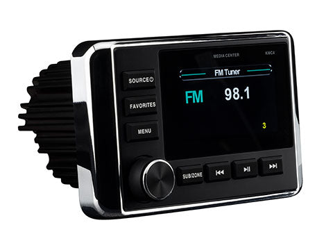 51KMC4- Kicker 51KMC4 KMC4 Weather-Resistant Gauge-Style Media Center w/Bluetooth (51KMC4)