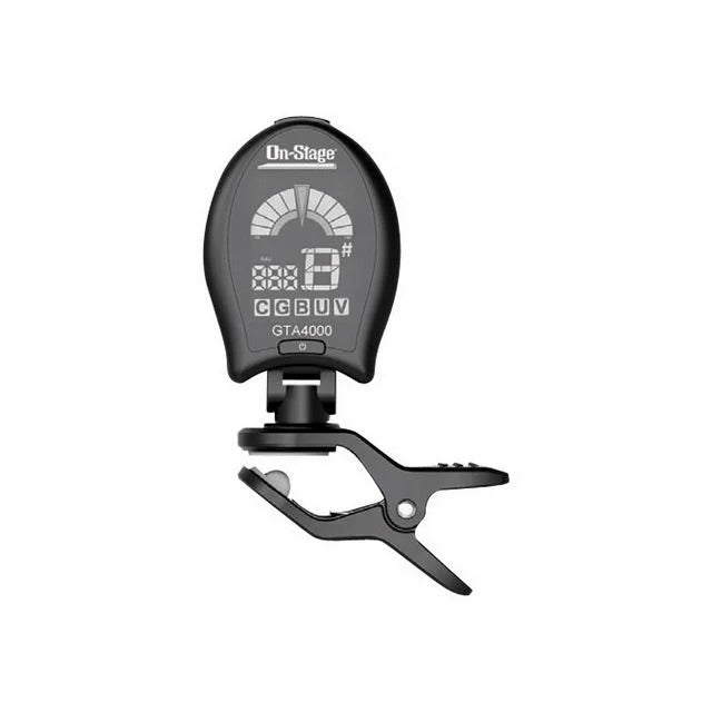 On Stage GTA4000 Clip-On Chromatic Tuner with Multiple Instrument Modes (GTA4000)