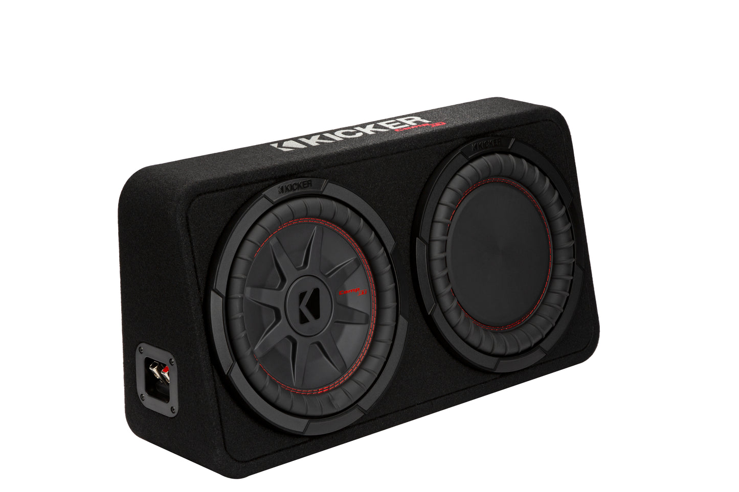 48TCWRT102- Kicker 48TCWRT102 10inch 2ohm Slim Loaded Subwoofer Enclosure (48TCWRT102)
