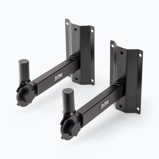 On Stage SS7322B Adjustable Wall-Mount Speaker Brackets (Pair) (SS7322B)
