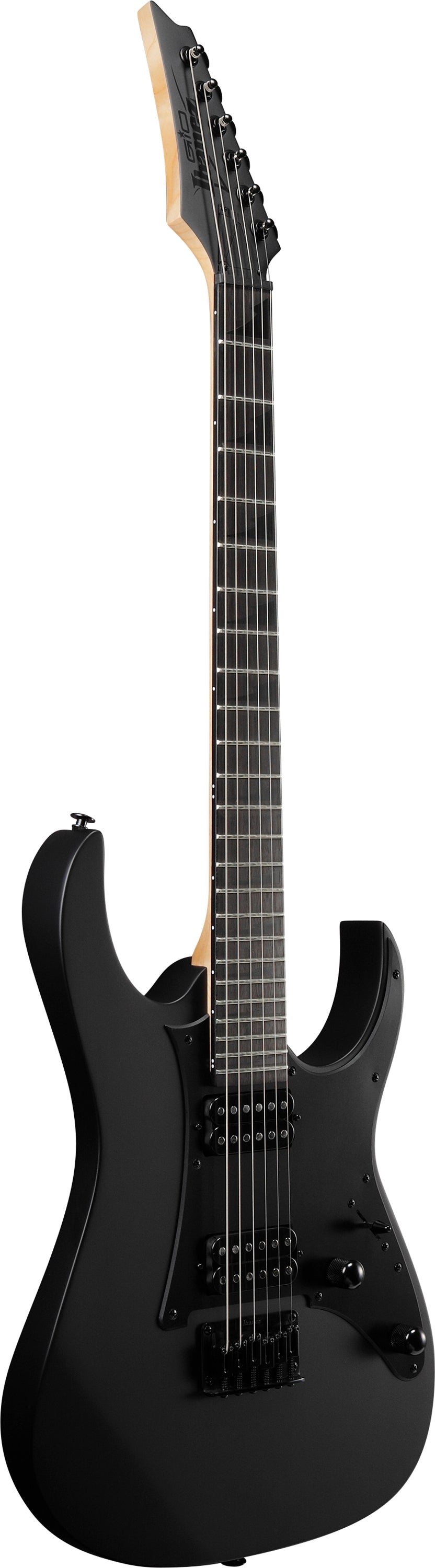 IBANEZ RG GIO SERIES POPLAR BODY BLACK ON BLACK H-H (GRGR131EX-BKF)
