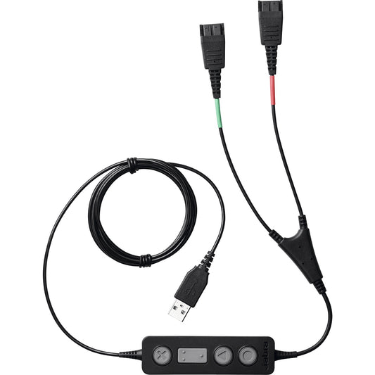 JABRA - LINK 265 USB WITH 2 QD TRAINING CABLE WITH MUTE OPTION (265-09)