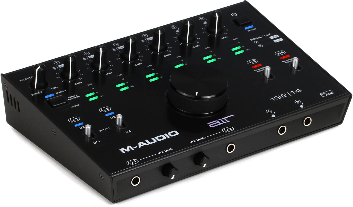 M-AUDIO 4 XLR-1/4IN INPUTS CRYSTAL PREAMPS SOFTWARE INCLUDED (AIR192X14XEU)