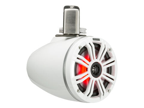 45KMTC65W- Kicker Marine 45KMTC65W Loaded Marine Cans White on White (45KMTC65W)