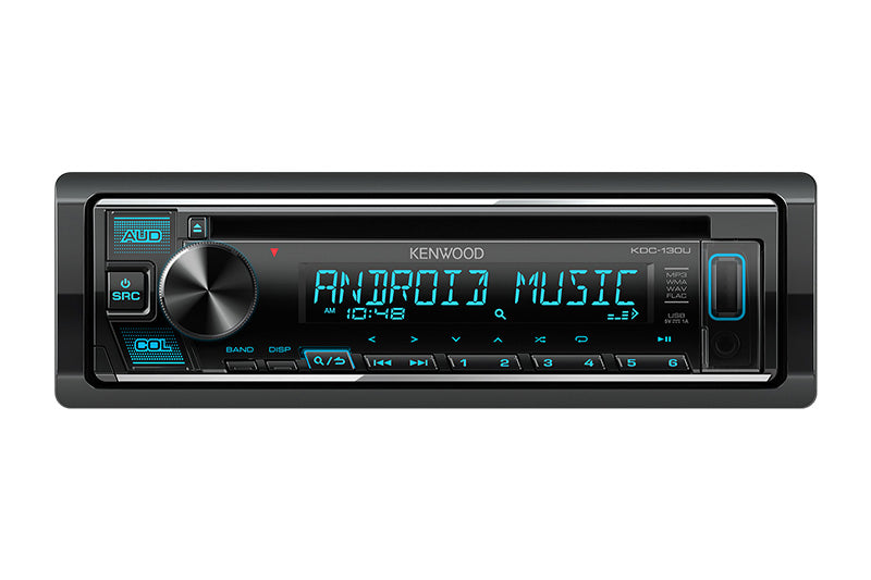 Kenwood KDC-130U 1-Din USB/CD Receiver