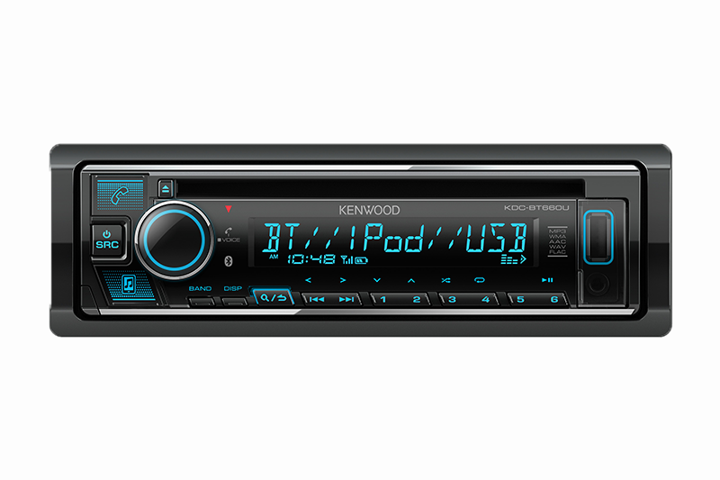 Kenwood KDC-BT660U 1-Din CD Receiver with Bluetooth