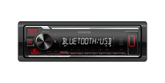Kenwood KMM-BT208 1-Din Digital Media Receiver with Bluetooth