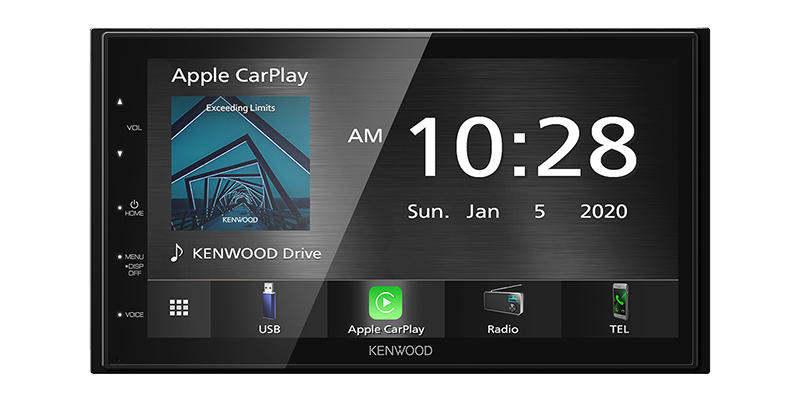 Kenwood DMX5020S 6.8-Inch Multimedia Receiver with Wired CarPlay & Android Auto