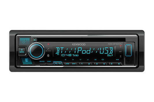 Kenwood KDC-BT640U 1-Din CD Receiver with Bluetooth