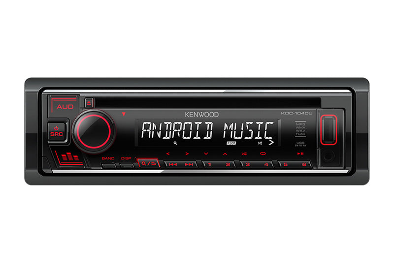 Kenwood KDC-1040U 1-Din USB/CD Receiver