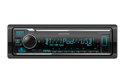 Kenwood KMM-BT306 1-Din Digital Media Receiver with Bluetooth