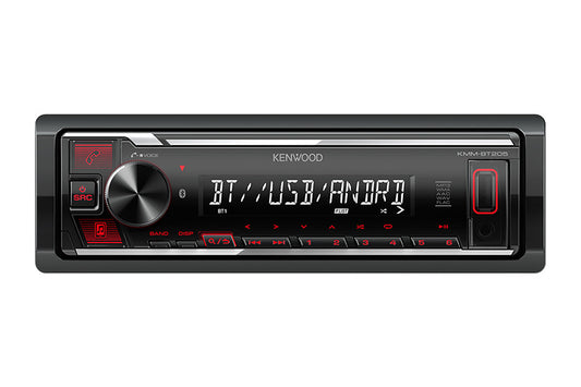 Kenwood KMM-BT205 1-Din Digital Media Receiver with Bluetooth