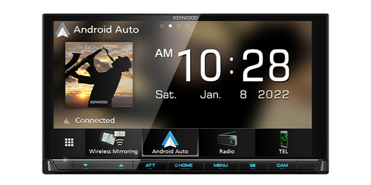 Kenwood DMX9021S 6.8-Inch HD Multimedia Receiver with Wireless CarPlay & Android Auto