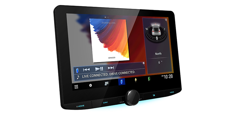 Kenwood DMX9720XS 10.1-Inch Multimedia Receiver with Wireless CarPlay & Android Auto