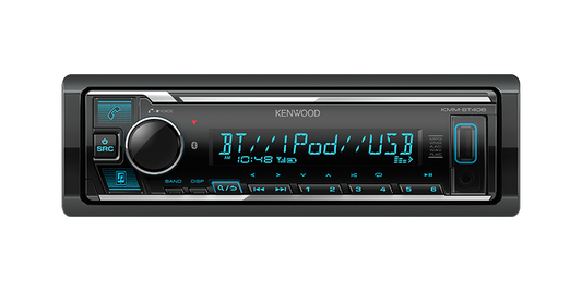 Kenwood KMM-BT408 1-Din Digital Media Receiver with Bluetooth
