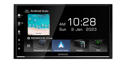 Kenwood DMX7522S 6.8-Inch Multimedia Receiver with Wireless CarPlay & Android Auto