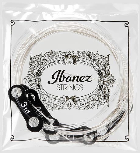 IBANEZ NORMAL TENSION CLEAR NYLON/ SILVER PLATED WOUND (ICLS6NT)