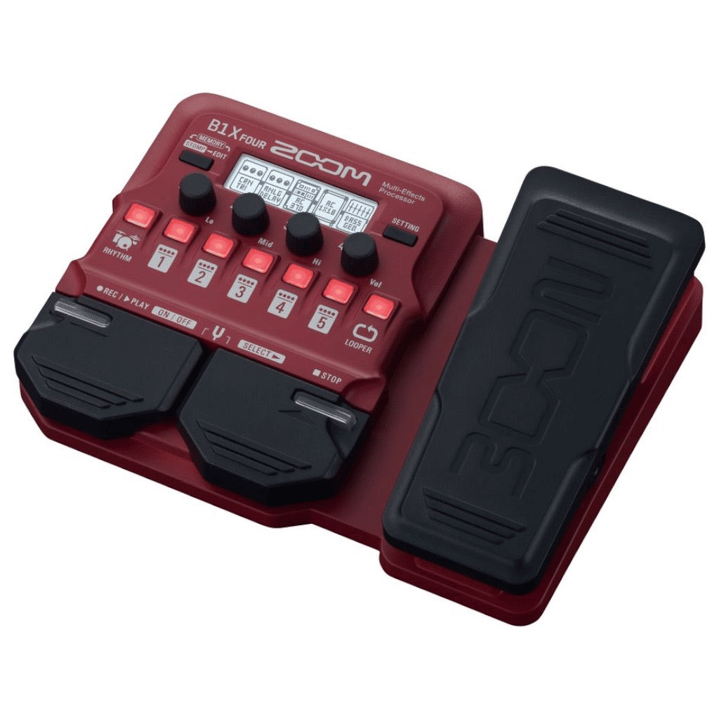 ZOOM MULTI EFFECTS BASS PROCCESSOR W/EXPRESSION (B1X FOUR)