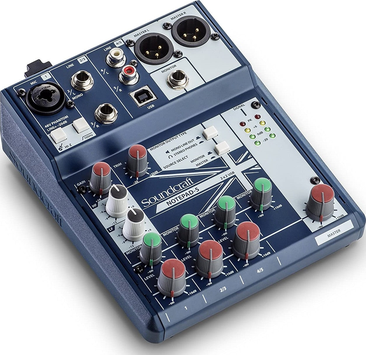 SOUNDCRAFT NOTEPAD 5 CH DESKTOP MIXER W/USB (5085980EU)