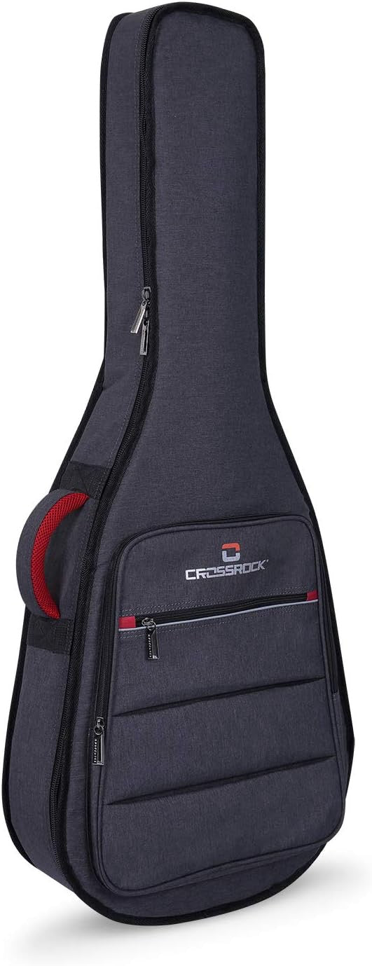 Crossrock Classical 4/4 Guitar Bag - Dark Grey (CRSG107CDG)