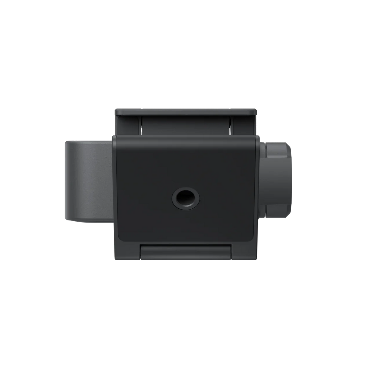 Insta360 Link 2 Pro magnetic mount from behind, with the 1/4-inch tripod thread