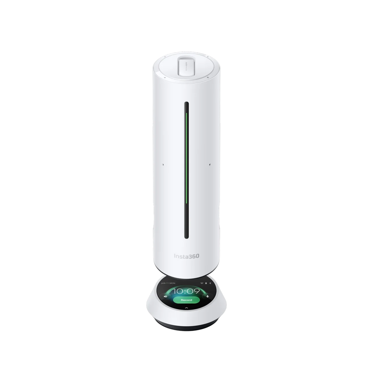 Insta360 Wave AI speakerphone in Arctic White, raised, front view
