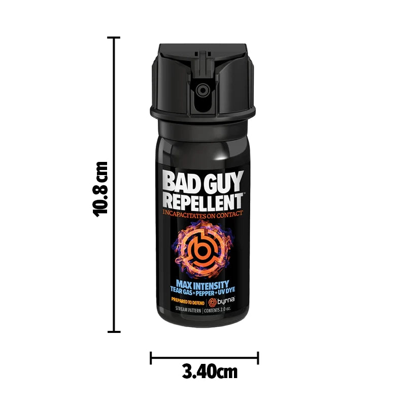 BYRNA BAD GUY REPELLENT MAX 2 OZ Bulk Buy 10 X Cans - Guards On Duty Shop