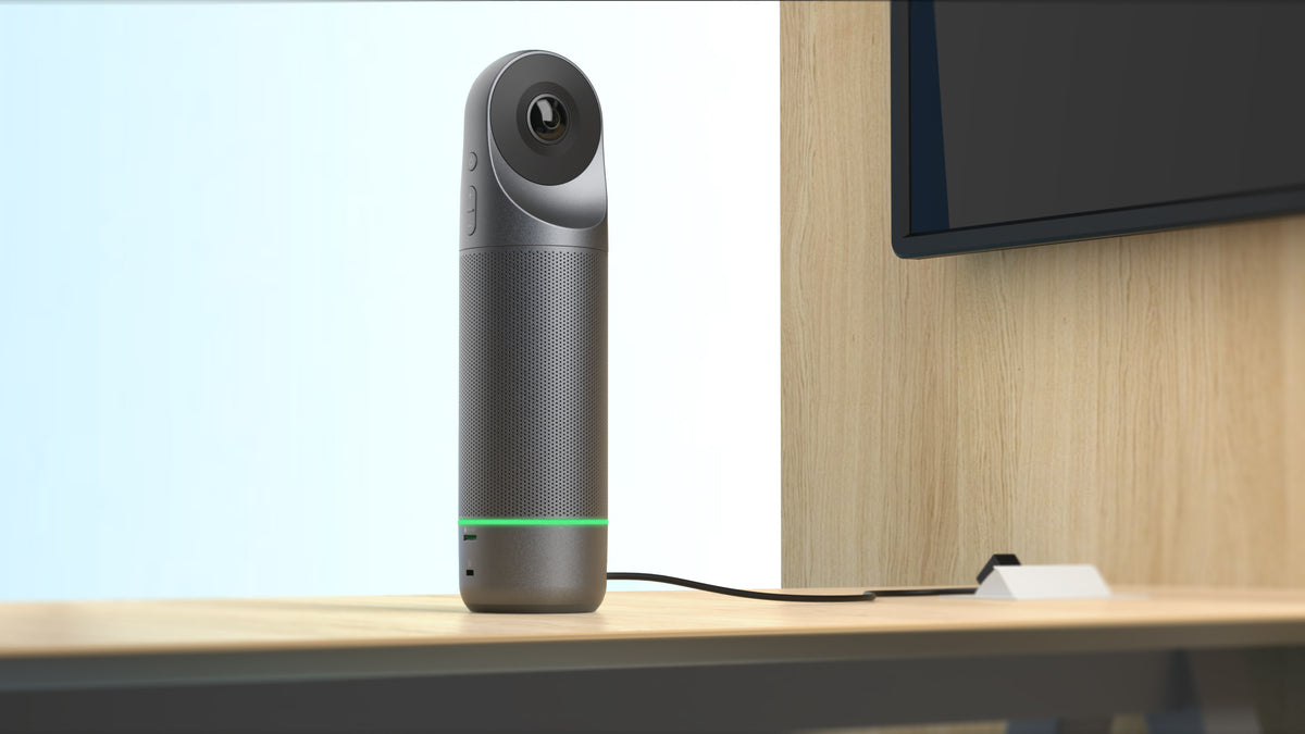 Kandao Meeting Pro 2 in meeting room setup — 360° AI conferencing in action