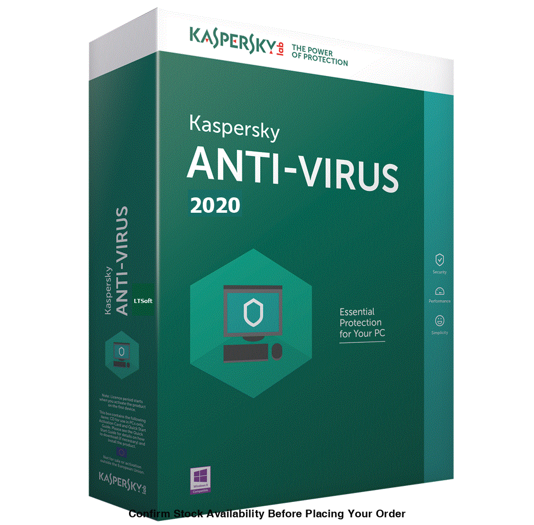KASPERSKY ANTIVIRUS 2020+ 1+1 DEVICE 1 YEAR DVD - Guards On Duty Shop
