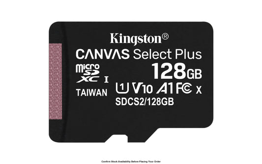 KINGSTON 128GB MICSDXC CANVAS SELECT PLUS 100R A1 C10 CARD + ADP - Guards On Duty Shop