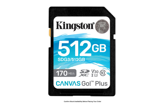 KINGSTON 64GB SDXC CANVAS GO PLUS 170R C10 UHS-I U3 V30 - Guards On Duty Shop