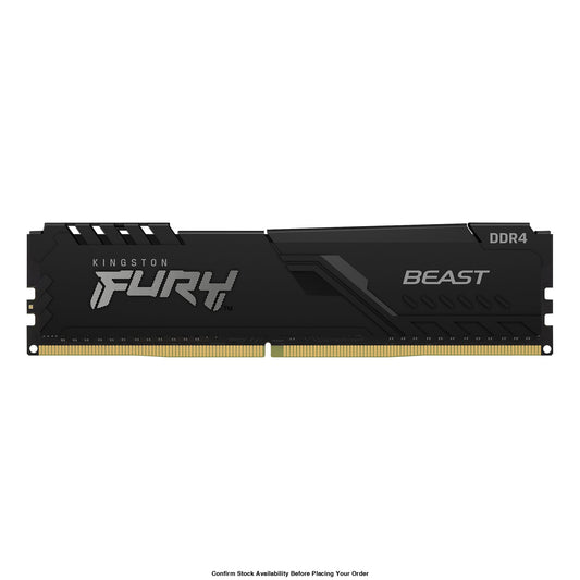 KINGSTON 8GB 3733MHZ DDR4 CL19 DIMM FURY BEAST BLACK - Guards On Duty Shop