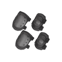 Set of Knee & Elbow Pads - Black Olive Green