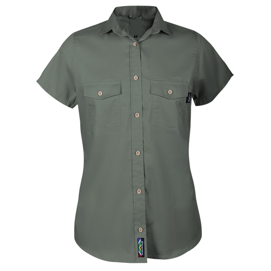 Pinnacle Homegrown Ladies Short Sleeve Shirt Fatigue