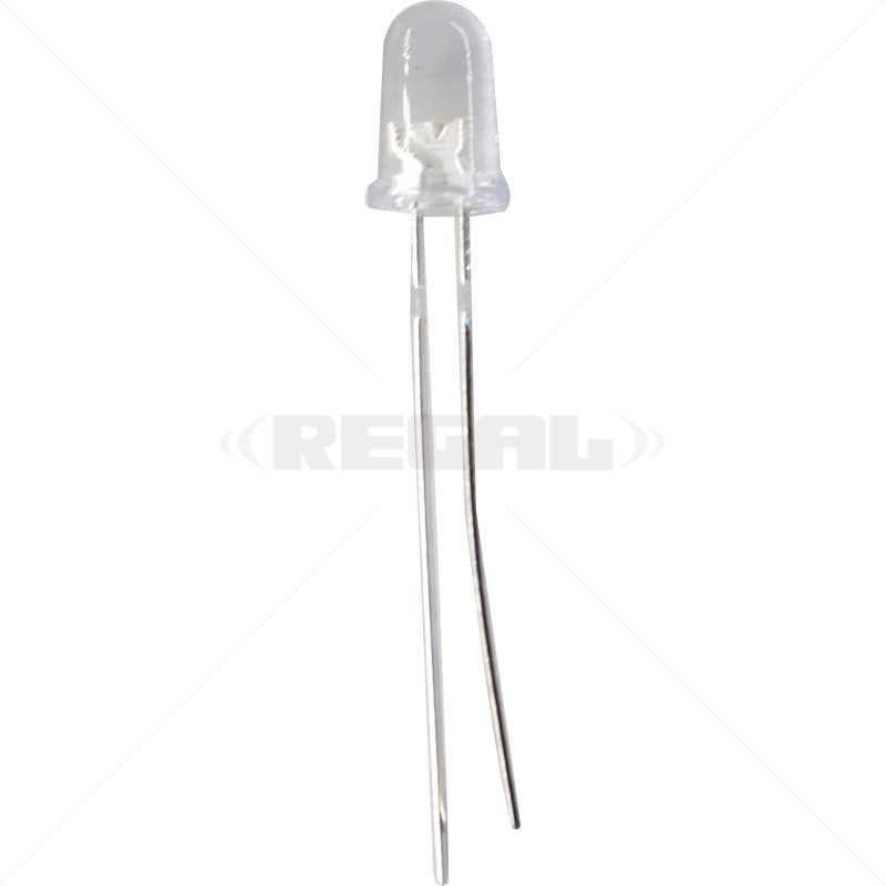 LED 5mm Hi Brite Clear / 10 (o Passives)