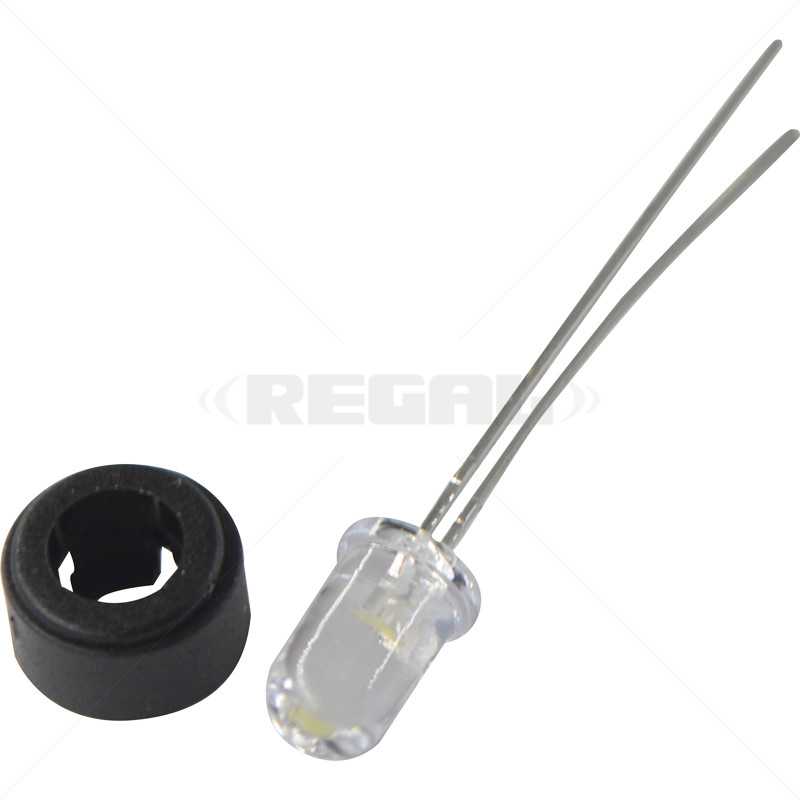 LED 5mm Hi Brite Clear / 10 (o Passives)