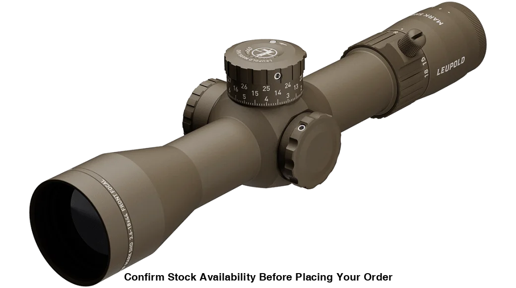 LEUPOLD SCOPE MARK 5HD 3.6-18X44 35MM M5C3 FFP PR2-MIL DARK EARTH - Leupold Scope Mark 5HD