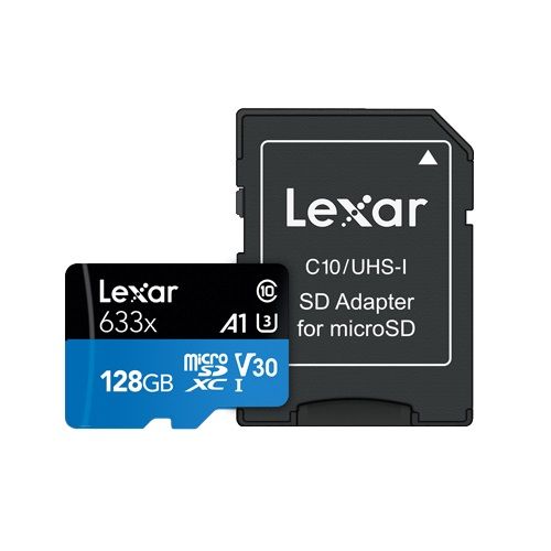 Lexar 128GB High-Performance 633x MicroSDXC UHS-I Cards