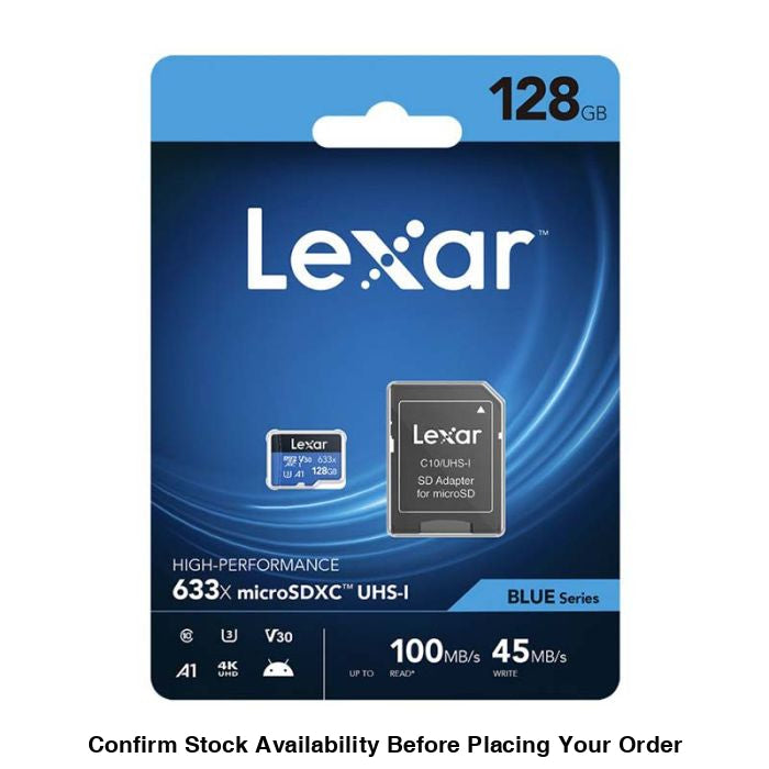 Lexar 128GB High-Performance 633x MicroSDXC UHS-I Cards