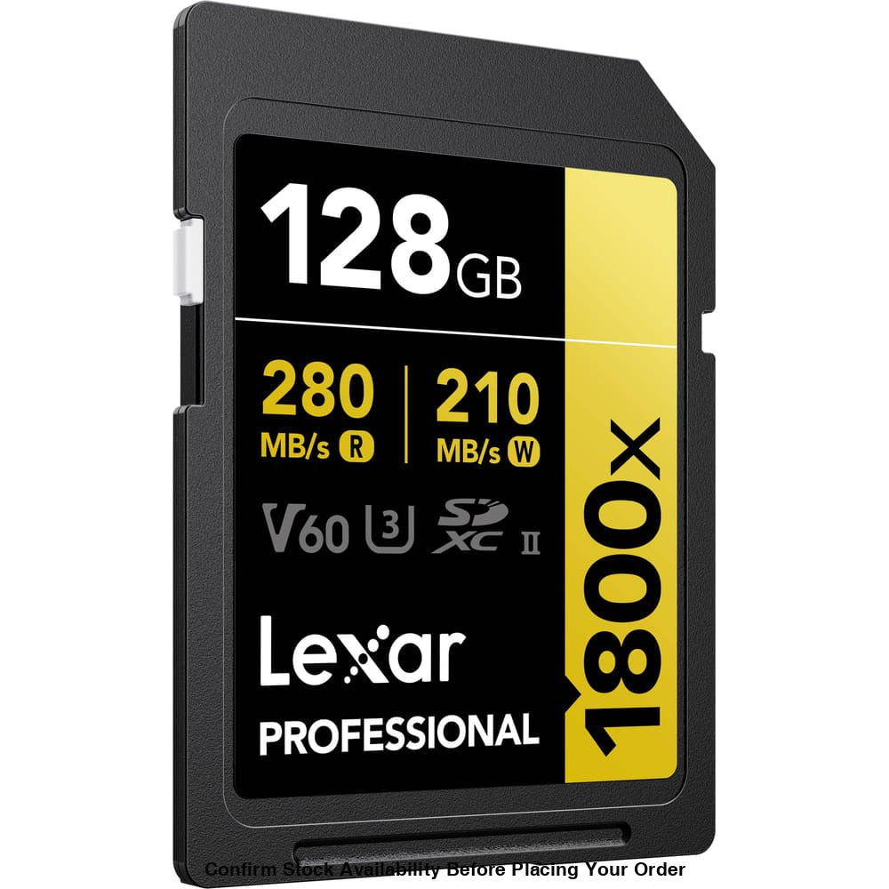 Lexar 128GB Professional 1800x UHS-II SDXC Memory Card (2 Pack)
