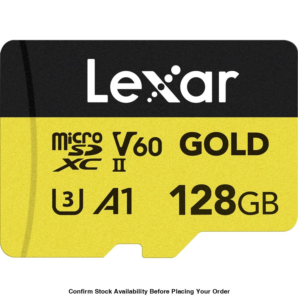 Lexar 128GB Professional Gold microSDXC UHS-II Memory Card