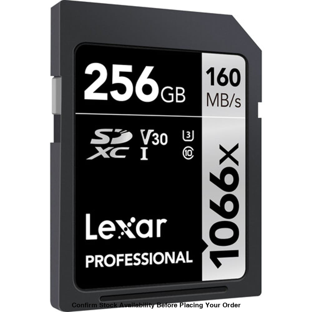 Lexar 256GB Professional 1066x UHS-I SDXC Memory Card (160MB/s Silver Series) - Lexar 256GB Professional 1066x UHS-I