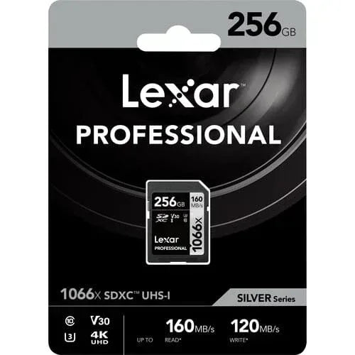 Lexar 256GB Professional 1066x UHS-I SDXC Memory Card (160MB/s, Silver Series) Guards On Duty Security