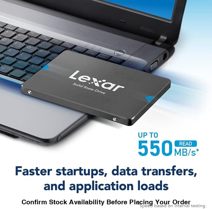 Lexar 480GB NQ100 SSD 2.5 Inch SATA III Internal Solid State Drive Up to 550MB/s Read - Lexar 480GB NQ100 SSD 2.5 Inch