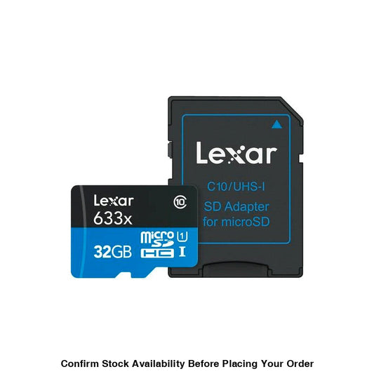 Lexar 633X 32GB MicroSDHC Memory Card (100MB/s)