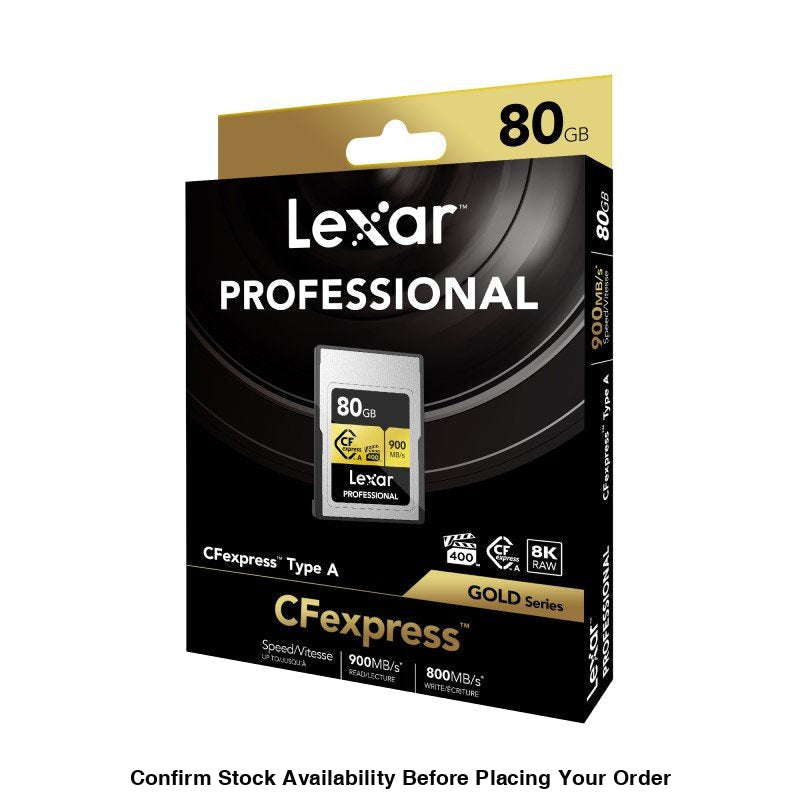 Lexar 80GB CF Express Type A - Gold Memory Card - Guards On Duty Shop
