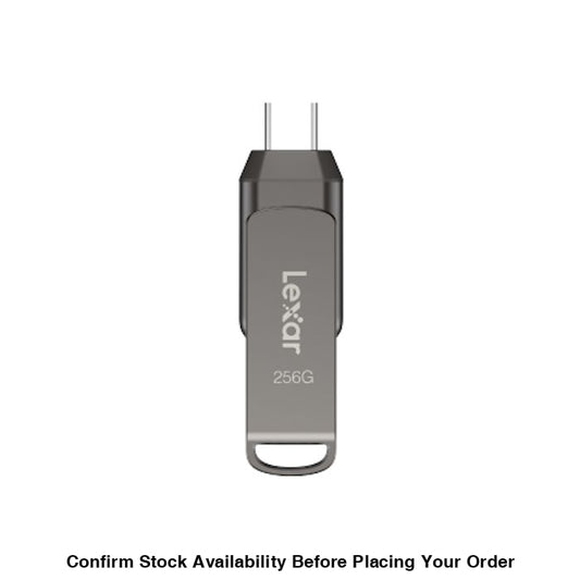 Lexar JumpDrive D400 Flash Drive - USB 3.1 Type-C, 256GB, 130MB/s