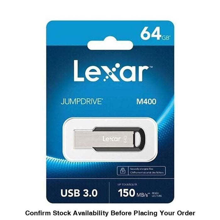 Lexar Jumpdrive M400 Flash Drive - 64GB, USB 3.0